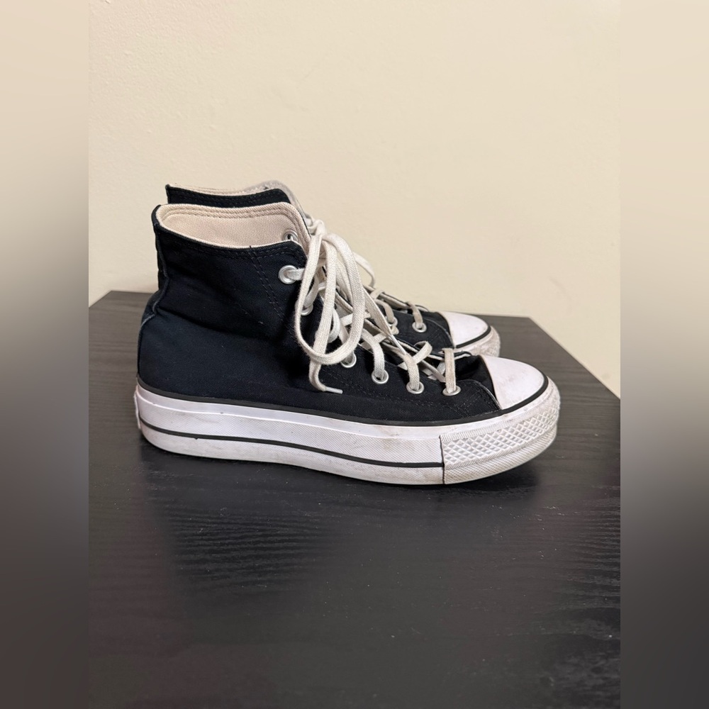 Converse Chuck Taylor All Star Black High Top Sneakers Women’s Sz 8.5 US - Picture 3 of 9